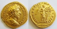Munt met afbeelding Marcus Aurelius
