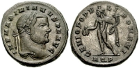 Munt met Maximinianus