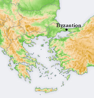 Map of Byzantion